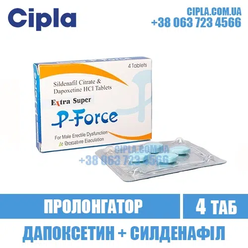 EXTRA SUPER P-FORCE sildenafil dapoxetine viagra india